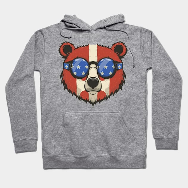 American bear Hoodie by Spaceboyishere